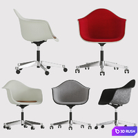 Herman Miller_Eames Task Chairs 3D Model Vray, Corona
