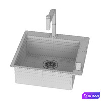 Hansgrohe kitchen combination 5 3D Model Corona