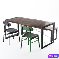 Ikea Norrala Ronninge set 3D Model Vray