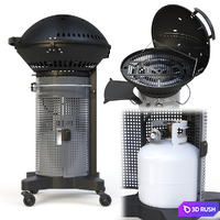 Grill Fuego Professional F24C 3D Model Vray, Corona