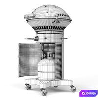 Grill Fuego Professional F24C 3D Model Vray, Corona