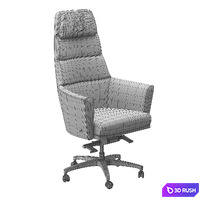 Armchair Panama Smania 3D Model Vray, Corona
