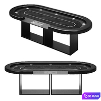Ambrosia Poker Table by Elevate Customs 3D Model