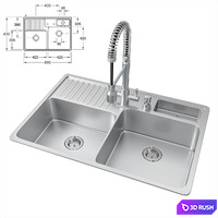 Nabu sink and lux mixer 3D Model Vray