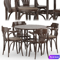 Table 252 Armchair 25 3D Model Corona