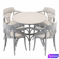 Table 252 Armchair 25 3D Model Corona