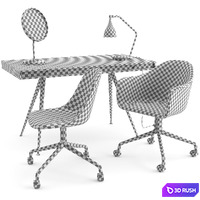 Office set by Norr11 and MENU 3D Model Corona