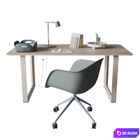 Desk "70/70 Table" by Muuto 3D Model Corona