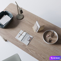 Desk "70/70 Table" by Muuto 3D Model Corona