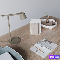 Desk "70/70 Table" by Muuto 3D Model Corona