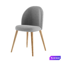 CLEVELAND table with MAURICETTE chairs 3D Model Vray