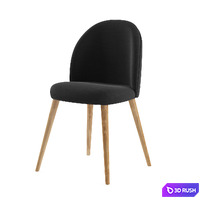 CLEVELAND table with MAURICETTE chairs 3D Model Vray