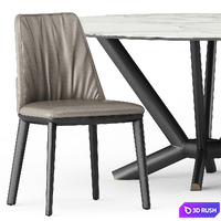 Belinda, Planer Round Keramik by Cattelan Italia 3D Model Vray, Corona