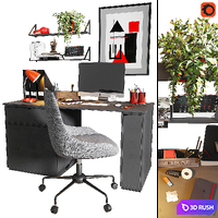 Workplace 2 3D Model Corona