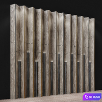Wall Panel 03 3D Model Vray, Corona