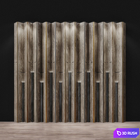 Wall Panel 03 3D Model Vray, Corona