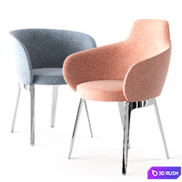 ROC Chair, CONIC Table 3D Model Vray