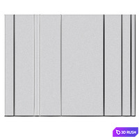 Wall Panel No. 154 3D Model Vray