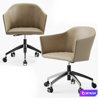 Porada heather armchair 3D Model Corona