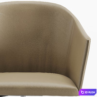 Porada heather armchair 3D Model Corona