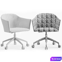 Porada heather armchair 3D Model Corona