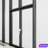 Panoramic glazing. Stained glass window. 28 3D Model Vray, Corona