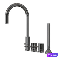 Set of faucets Bugnatese 3D Model Corona