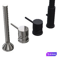 Set of faucets Bugnatese 3D Model Corona