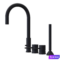 Set of faucets Bugnatese 3D Model Corona