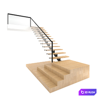Stairs 3D Model Corona