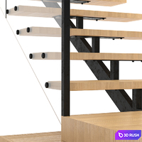Stairs 3D Model Corona