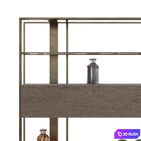 Mod Bookcase Shake Design 3D Model Corona