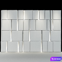 Wall Panel 08 3D Model Vray