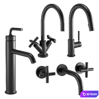 Faucet Set 3 3D Model Corona