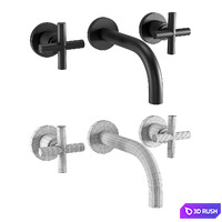 Faucet Set 3 3D Model Corona
