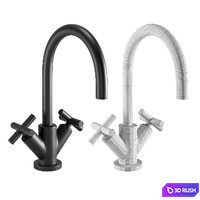 Faucet Set 3 3D Model Corona
