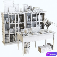 IKEA office workplace 43 3D Model Vray, Corona