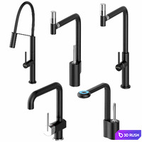 Kitchen faucets Webert set 3D Model Vray, Corona