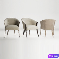 Delilah chair and Daliesque table by Christopher Guy 3D Model Vray