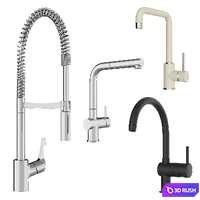 kitchen sink mixers 3D Model Corona