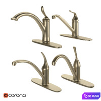 kitchen faucet set 01 3D Model Corona