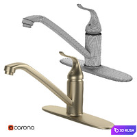 kitchen faucet set 01 3D Model Corona