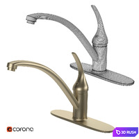 kitchen faucet set 01 3D Model Corona