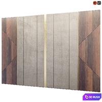 Soft decorative panel 3D Model Vray, Corona