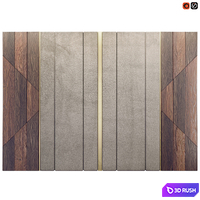 Soft decorative panel 3D Model Vray, Corona
