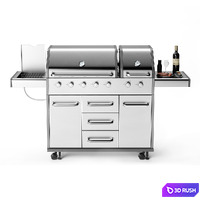 Barbecue 23 3D Model Vray, Corona