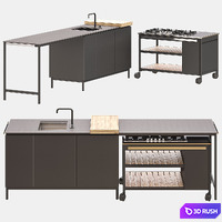 NORMA Outdoor Kitchen 3D Model Vray, Corona