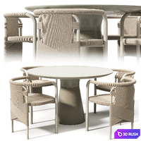 Table and Chairs MCGUIRE 3D Model Vray