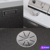 Blanco - Subline 480/320-U &amp; 500-U 3D Model Vray