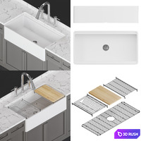 Blanco Profina and Blanco Empressa Bridge 3D Model Vray, Corona